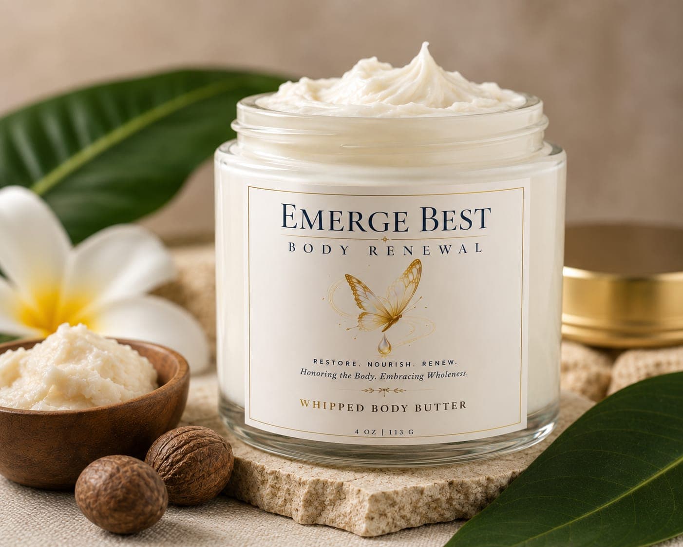 EMERGE BEST™️ Whipped Body Butter / Cream (4 oz)